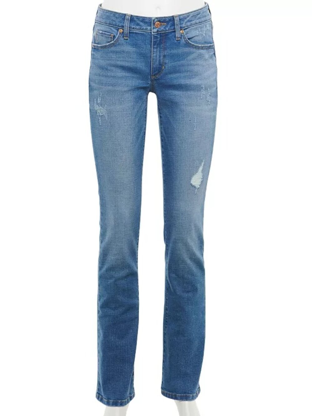 Women's Sonoma Goods For Life Petite Midrise Bootcut Jeans - Light Wash - 10PS